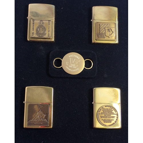 735 - A Zippo World War II Remembrance boxed set of four lighters