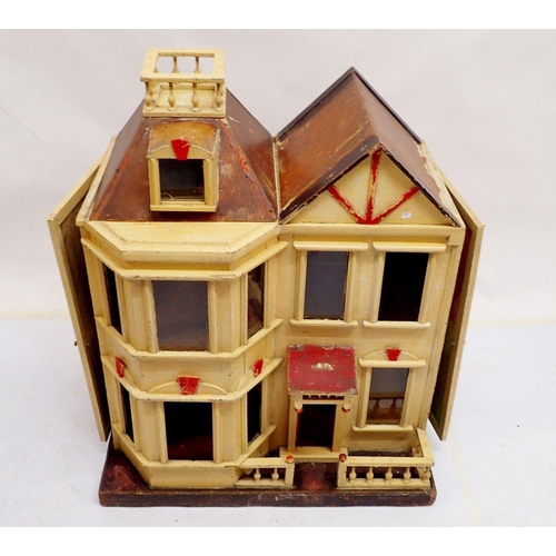 769 - A G & J Lines dolls house, No 18 circa 1900