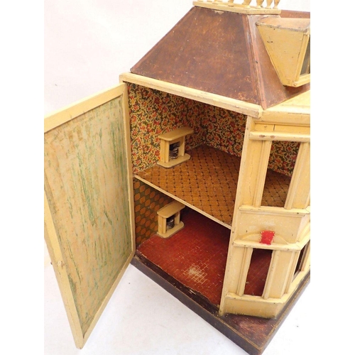 769 - A G & J Lines dolls house, No 18 circa 1900