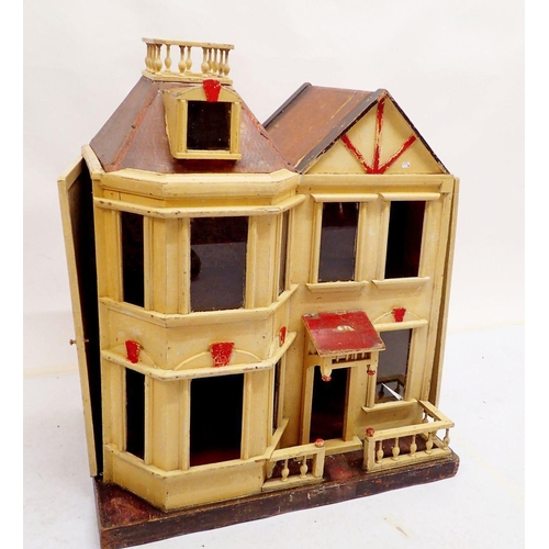 769 - A G & J Lines dolls house, No 18 circa 1900