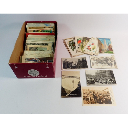 790 - A collection of GB and European postcards including many topographical and some RP's, Swiss, French ... 