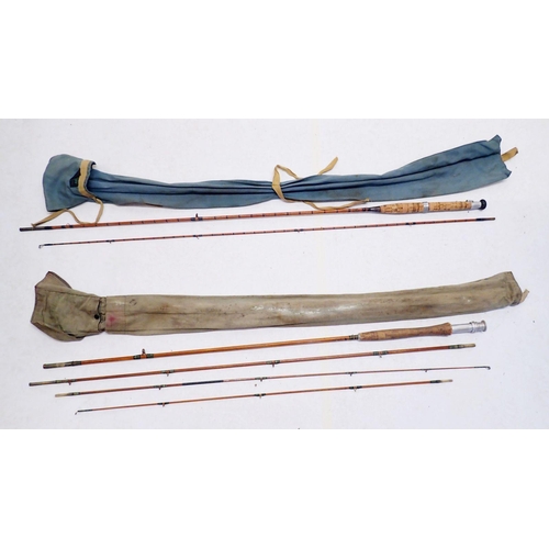 793 - Two split cane fly fishing rods - Millwards 'Fly Rover' 8'6