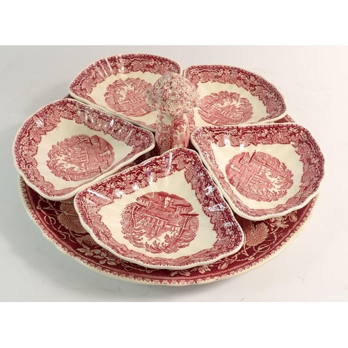 84 - A Mason's Vista Hors D'oeuvres dish, 30 cm diameter