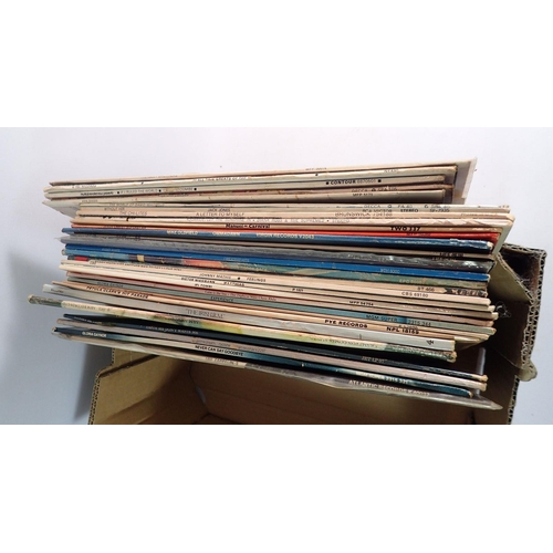 854 - A box of records including picture disc