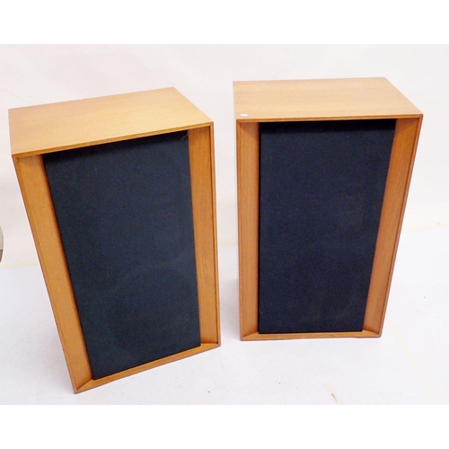 999 - A pair of KEF Concerto 1973 vintage speakers No 23195, in teak cases