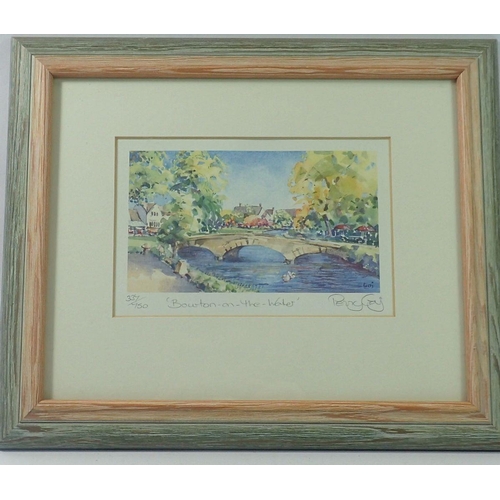 1338 - A limited edition print 'Bourton on the Water' by Penny Gaj 337/750, 10 x 15cm