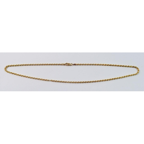 474 - A 9 carat gold fancy link necklace, 8.3g, 44cm long