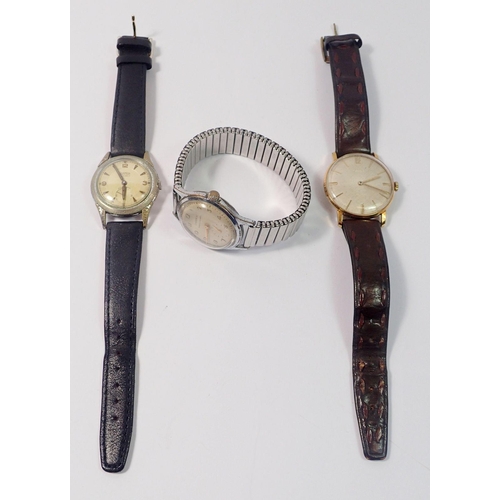 654 - Two vintage Roamer mechanical gentleman's watches plus another vintage watch