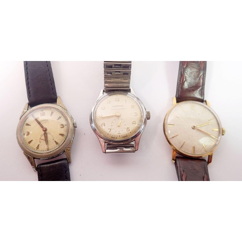 654 - Two vintage Roamer mechanical gentleman's watches plus another vintage watch