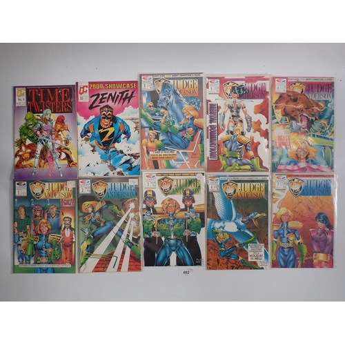 682 - A quantity of 38 Judge Dredd comics and 15 Judge Anderson, 9 Time Twisters, 4 Rogue Troopers, also '... 