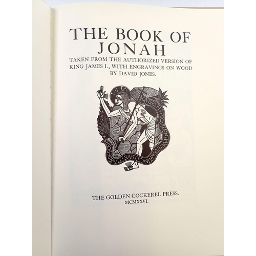 754 - The Book of Jonah with engravings on wood by David Jones published by The Folio Society, a copy of t... 