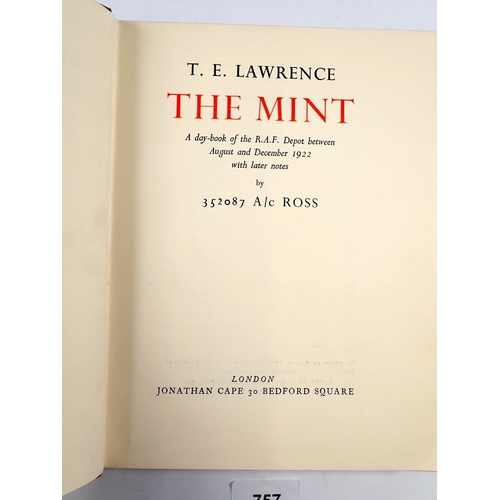 757 - T E Lawrence The Mint by 352087 A/C Ross