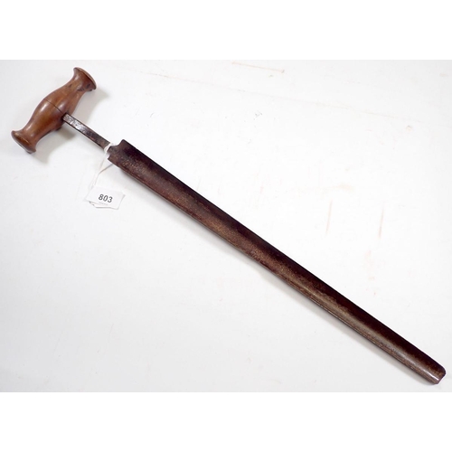 803 - An antique cheese tester, 52cm and an iron toasting fork