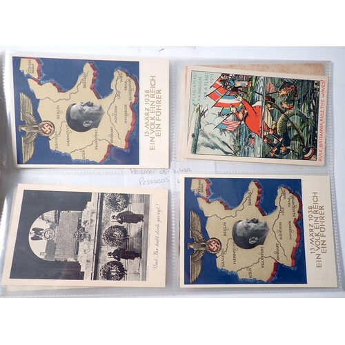 959 - A group of WWI postcards including five silks and some POW cards WWI (26)