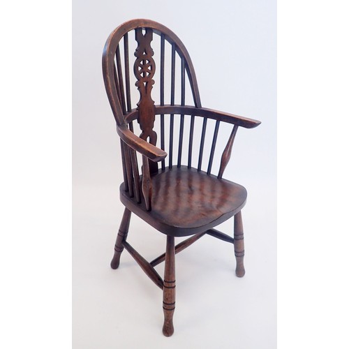 1297 - A 19th century Windsor child's chair