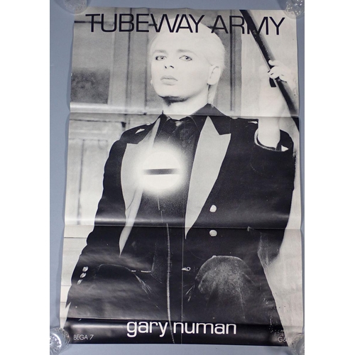 1060 - A vintage Gary Numan Tubeway Army poster Bega 7 G & L, 76 x 51cm