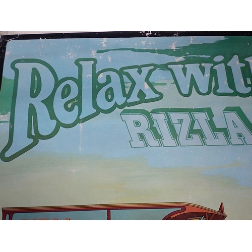 1061 - A 1974 Relax with Rizla poster together with a 1975 Oakleys Geniune Ales poster, both 86 x 60cm