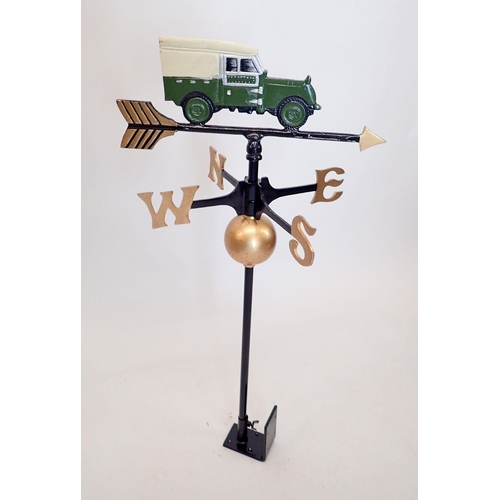 1133 - A weather vane featuring a Land Rover