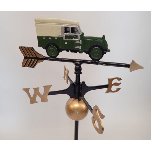 1133 - A weather vane featuring a Land Rover