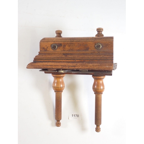 1170 - A 19th century walnut routing plane stamped Watson