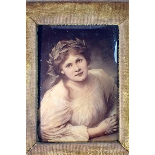 1216 - A Victorian Christoleon of a lady, 13.5 x 9.5cm