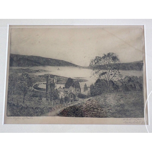 1224 - Wilfred Appleby (b.1889) etching Glasgow Trades House, signed in pencil plus two other Scottish etch... 