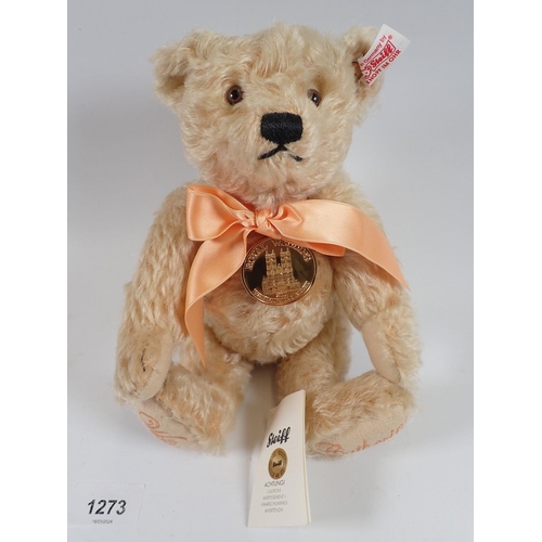 1273 - A Steiff Royal Wedding Bear 2011, limited edition with bag and certificate