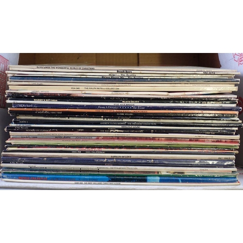 1279 - A box of records including The Beatles, Elvis, Dolly Parton and a wide selection of other genres