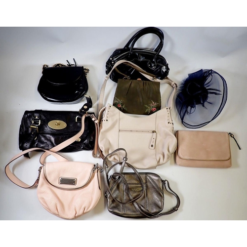 1296 - A group of designer handbags including Mulberry, Marc Jacobs, Radley, Hobbs etc.