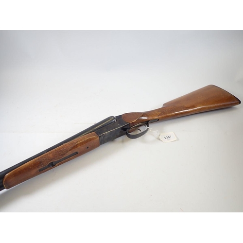 1357 - A deactivated Baikal 12 bore side by side shotgun 27.5cm barrel, Serial No. 32512, with deactivation... 