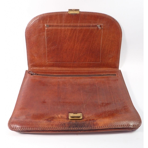 1427 - A Bridge vintage leather document bag