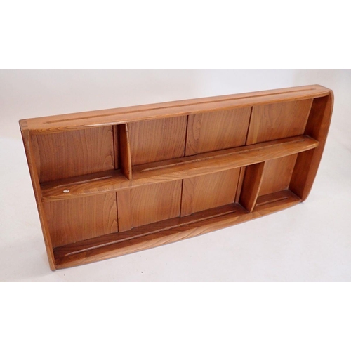 1499 - An Ercol lightwood display shelf, 107cm wide