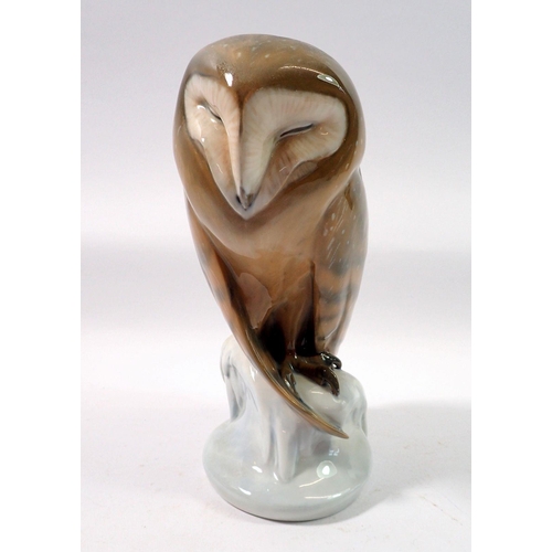 150 - A Copenhagen owl 273, chip to tail, 22cm tall