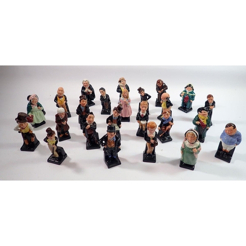 167 - A collection of twenty four Royal Doulton Dickens miniature figures