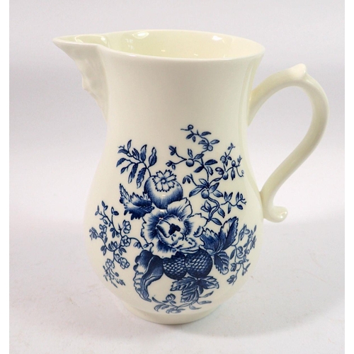 176 - A Royal Worcester 'Blue Sprays' mask jug replica, 14cm tall