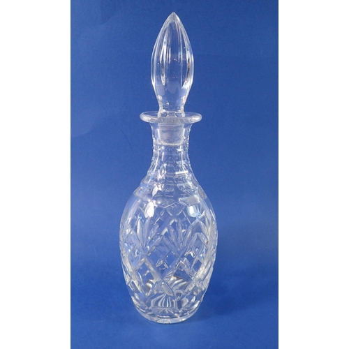 229 - A Royal Doulton cut glass decanter