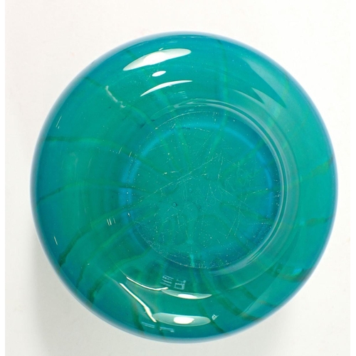 272 - A Medina blue glass bowl, 13.5cm diameter