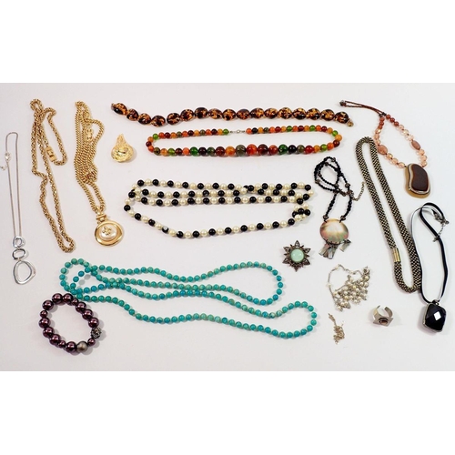 705 - Various bead necklaces etc