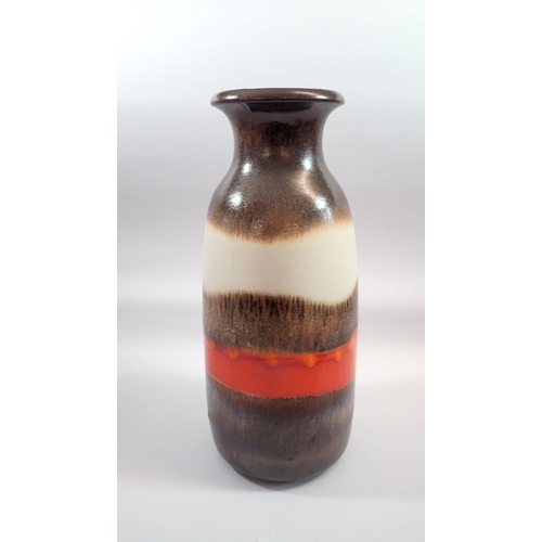 72 - A 1960's West German 'Lava' vase, Schuerich-Keramik 293-42, 42cm tall