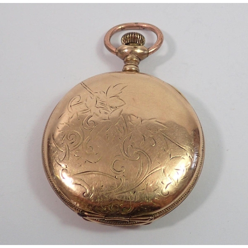 726 - A 19th century Waltham gold filled 'Cashier' full hunter pocket watch