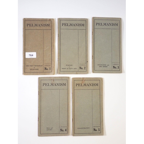 764 - Pelmanism, five booklets, Nos 1 to 5 published by The Pitman Institute