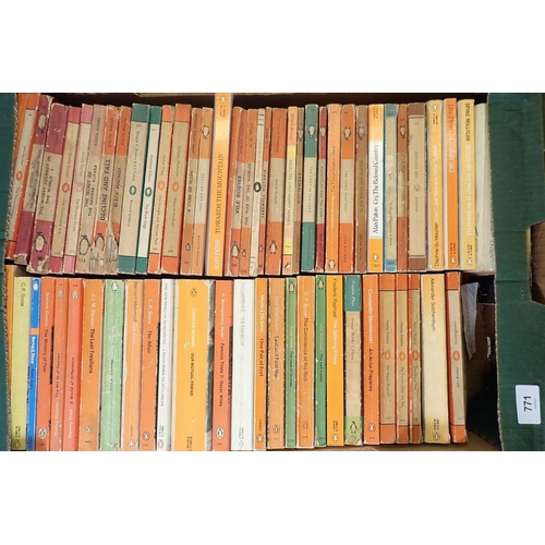 771 - A box of vintage Penguin paperback books