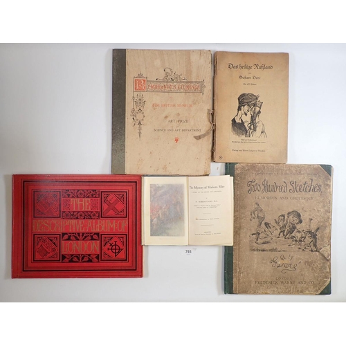 793 - The Descriptive Album of London & other books including Dore's Sketches, Rembrandt Etchings and Malv... 