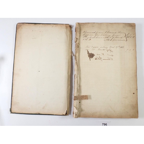 796 - A very interesting hand written cash book of invoices for property fires that took place in Gloucest... 