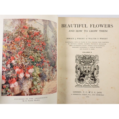 798 - Beautiful Flowers and How to Grow them by Horace J Wright and Walter Wright