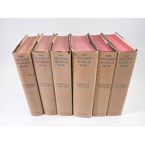 826 - Winston S Churchill The Second World War in 6 complete volumes dating from 1948