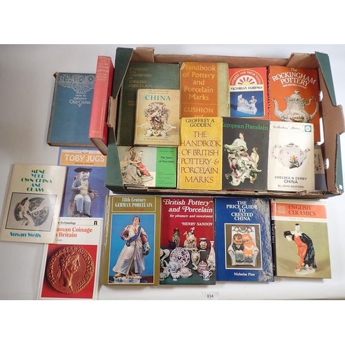 834 - A small group of antique reference books