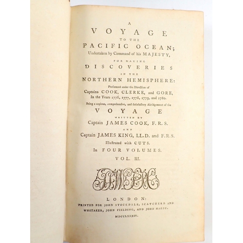 842 - A Voyage to the Pacific Ocean by Captain James Cook published 1784, Vols 1 & 3