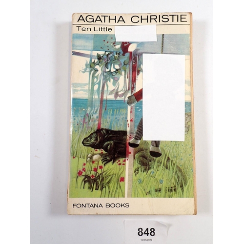 848 - Ten Little..... by Agatha Christie 1969 edition Fontana Books paperback