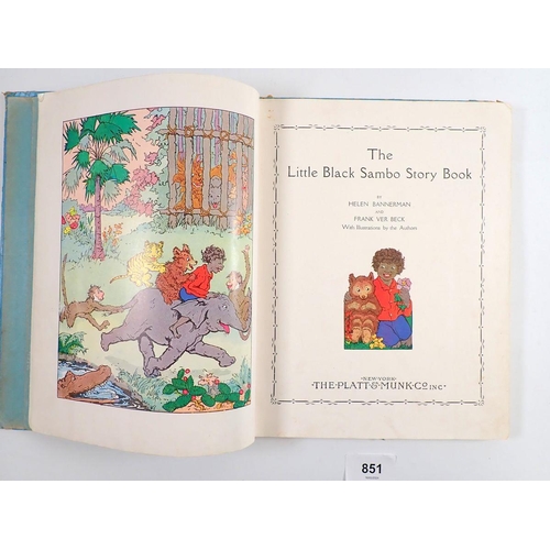 851 - The Little Black Sambo Story Book by Helen Bannerman and Frank Ver Beck published by The Platt & Mun... 